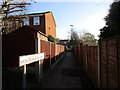 Footpath leading to Mickleborough Avenue