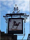 TF4609 : The Horsefair Tavern (Sign) - Public Houses, Inns and Taverns of Wisbech by Richard Humphrey