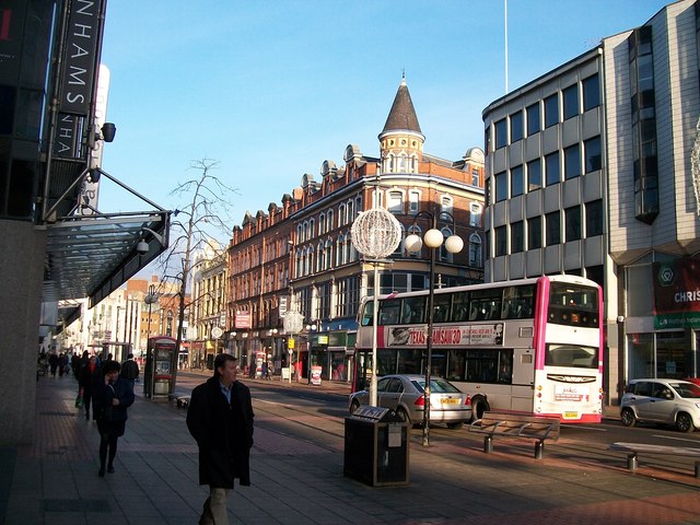 Christmas shoppers in Royal Avenue, Belfast