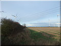 TA2040 : Stubble field and hedgerow north of Aldbrough Road by JThomas