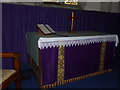 TQ5601 : St Andrew, Jevington: altar by Basher Eyre