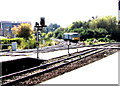 Train from Exmouth approaches Exeter St Davids