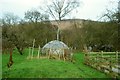 SK1684 : Geodesic Dome Greenhouse in a Derbyshire Garden by Andrew Tryon