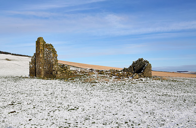 A ruined cottage on Gala Hill