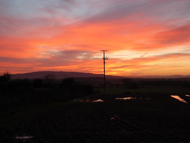 Sunrise over Kinnersley