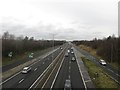 Looking north along the A1