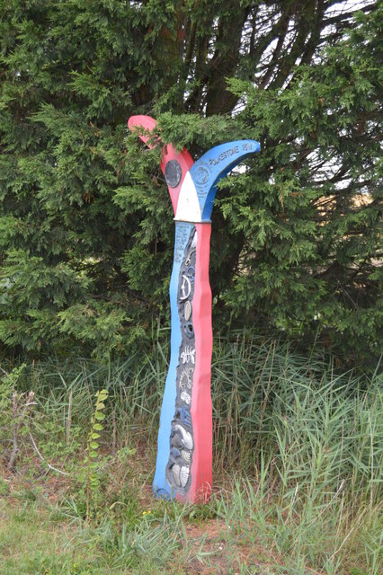 National Cycle Network Milepost, St Mary's Rd
