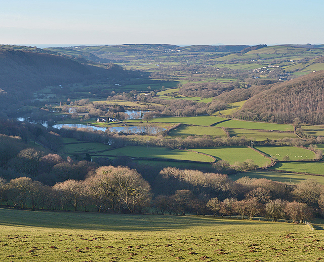 A fine January day over the Rheidol valley