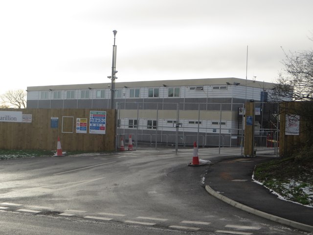 Entrance to Morpeth Northern Bypass site... © Graham Robson :: Geograph ...