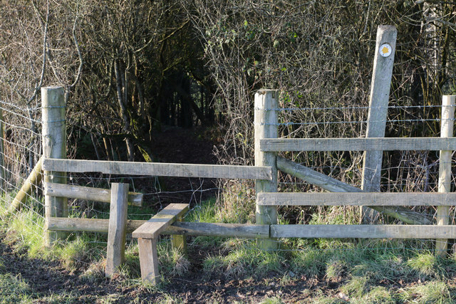 Wooden Stile © Alan Hughes :: Geograph Britain and Ireland