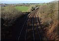 SX2563 : Railway line approaching Liskeard by Derek Harper