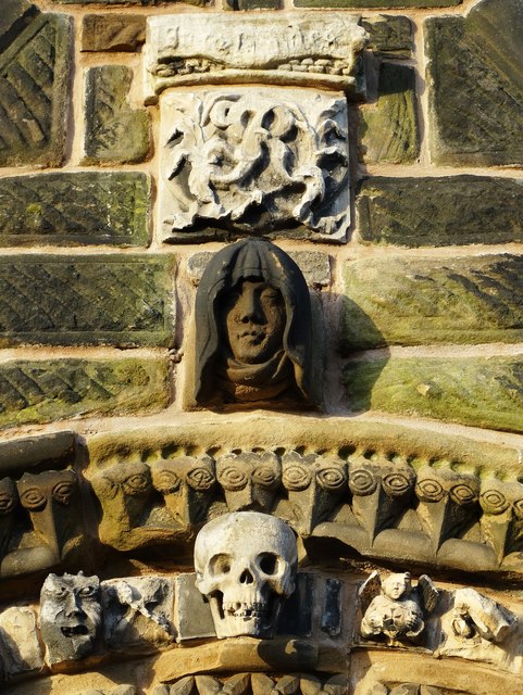 The Glassby Arch, Mexborough - detail of stonework