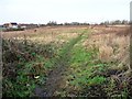 Footpath heading west from Selby Road, Eggborough