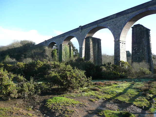 Part of the railway viaduct over the Carnon valley, Gwennap