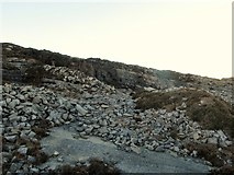J3728 : Waste run at Drinneevar Quarry by Eric Jones