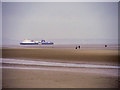 SD2607 : Dublin to Liverpool Ferry, View from Formby Beach by David Dixon