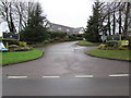 Entrance road to Dewstow Golf Club clubhouse & restaurant