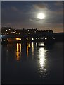 TQ2475 : Moonlight on The Thames from Putney Wharf by Neil Theasby