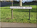 TL1412 : Cranbourne Drive sign by Geographer