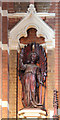 TQ3689 : St Michael & All Angels, Palmerston Road - Reredos detail by John Salmon