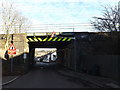 TL1413 : Cravells Road & Cravells Road Railway Bridge by Geographer