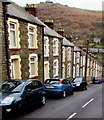 Houses and cars on the north side of Charles Street, Brithdir