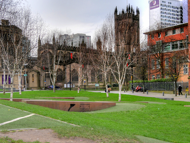 Manchester Cathedral and Cathedral Gardens