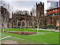SJ8398 : Manchester Cathedral and Cathedral Gardens by David Dixon