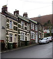 Short row of houses, Russell Street, Brithdir