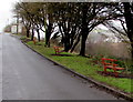 Station Road benches, Brithdir