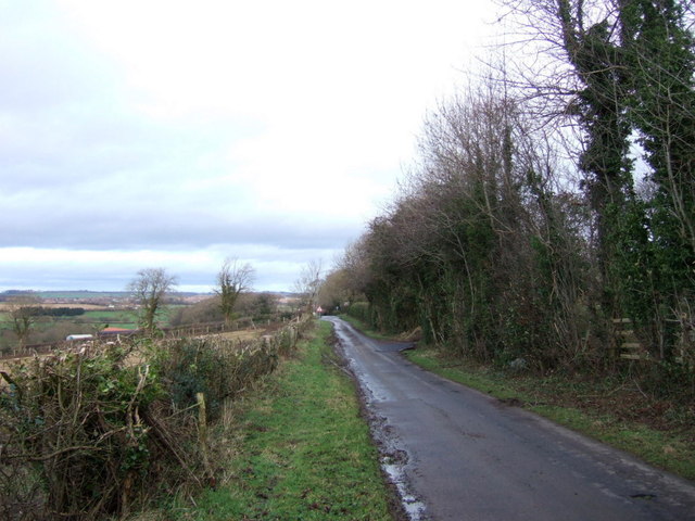 Lane towards Todd Fall Farm