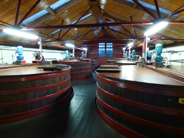 Washbacks at Glenkinchie Distillery
