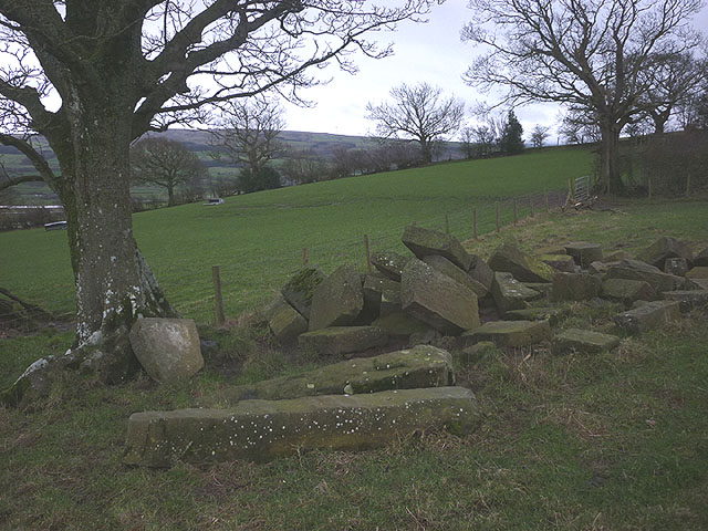 Stone blocks and gateposts, Eskrigge