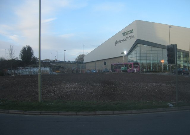 Landscaping by new John Lewis store