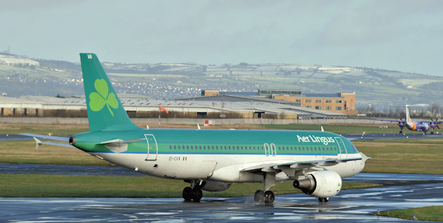 EI-CVA, Belfast City Airport (January 2016)