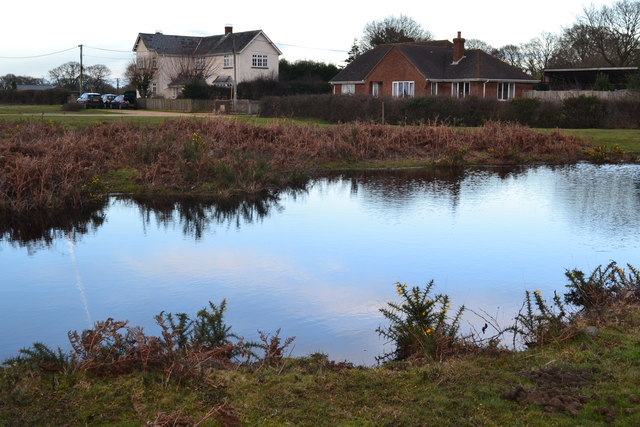 Pond and houses