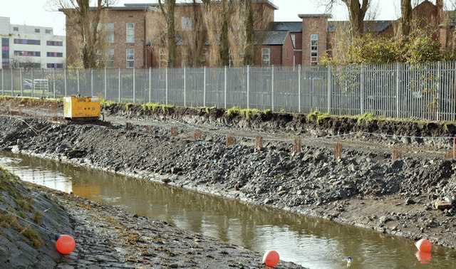 Connswater path works, Belfast - January 2016(4)