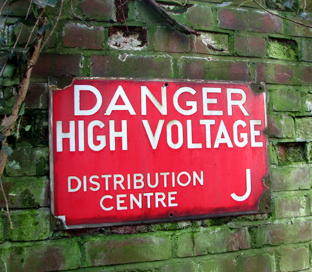 Danger High Voltage (sign)