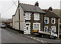 Semi-detached houses on a Brithdir corner