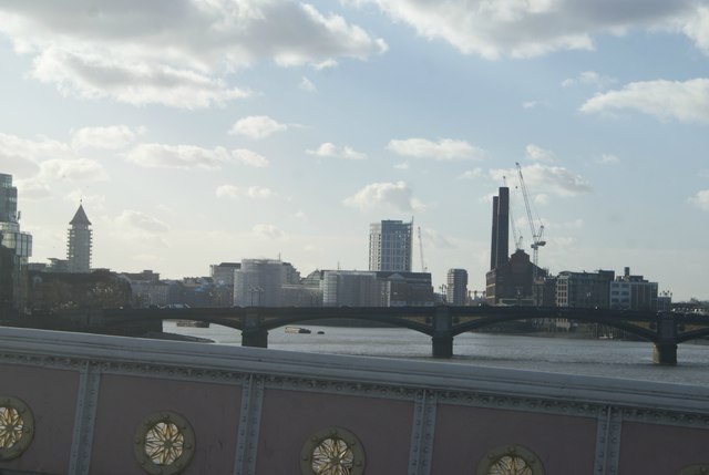 View of Battersea Power Station from Albert Bridge