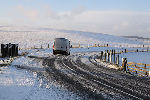 Winter conditions on the A699