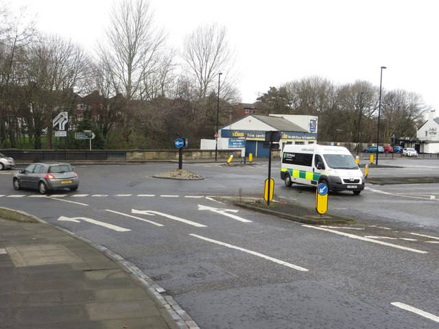 Roundabout at Haddricks Mill junction