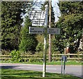 Signpost at Huncote Road/Stanton Lane junction