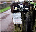 Green Farm name sign, Llanfihangel Rogiet