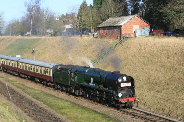 Winter steam gala - approaching Rothley Station