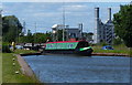 Narrowboat at Booth Lane Middle Lock No 68