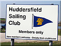 Huddersfield Sailing Club sign