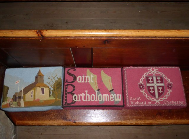 St Bartholomew, Rogate: kneelers (III)