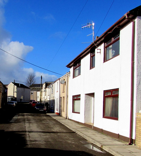 Sunny side of Clarence Street, Brynmawr