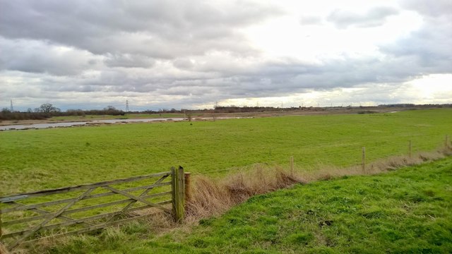 View towards old gravel pits, now a nature reserve
